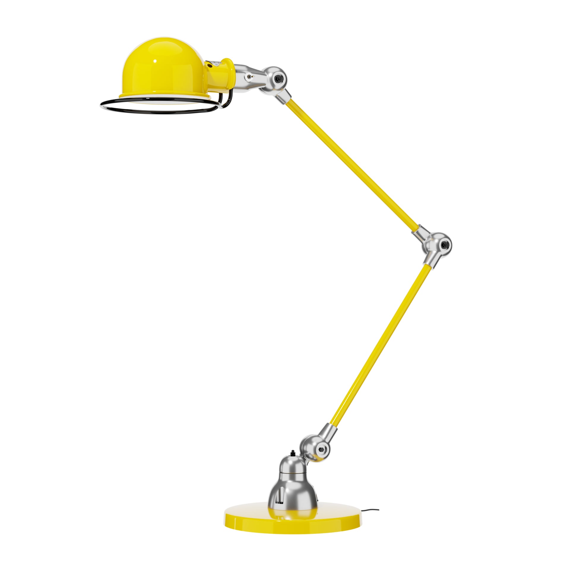 Lampe de table sculpturale en travertin et lait